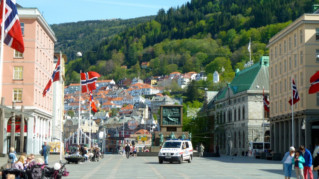 Main street of Bergen
