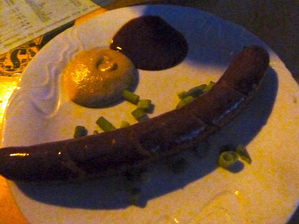 Bratwurst at Zahrádka u Kristiána