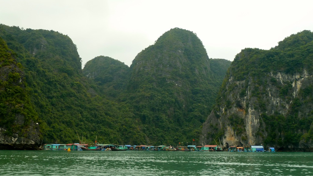 Big floating fishing village