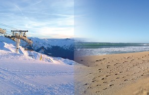 Skiiing vs Beach
